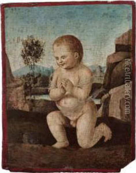 Gesu Bambino In Preghiera Oil Painting - Antonio Francesco Peruzzini