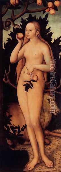 Eve after 1537 Oil Painting - Lucas The Younger Cranach