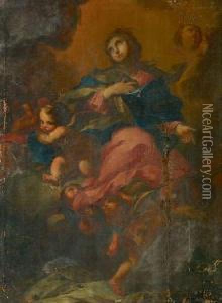 Assomption De La Vierge Oil Painting - Domenico Piola