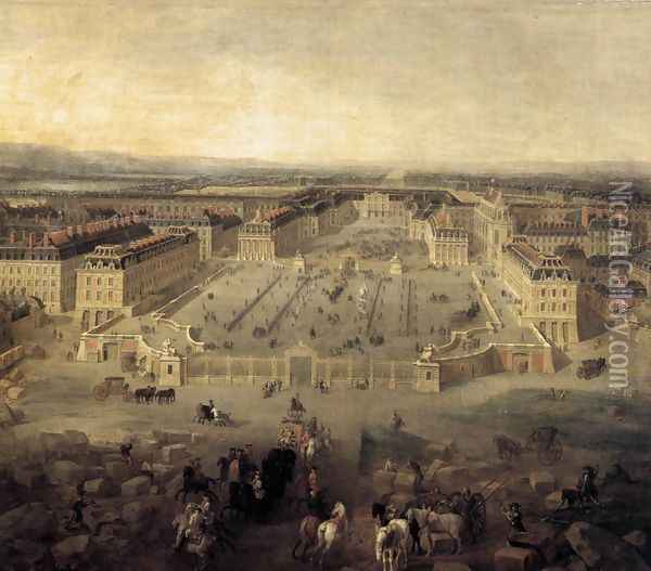 View of Versailles 1722 Oil Painting - Pierre-Denis Martin