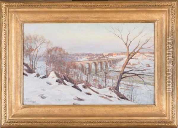 High Bridge Oil Painting - Hal Robinson