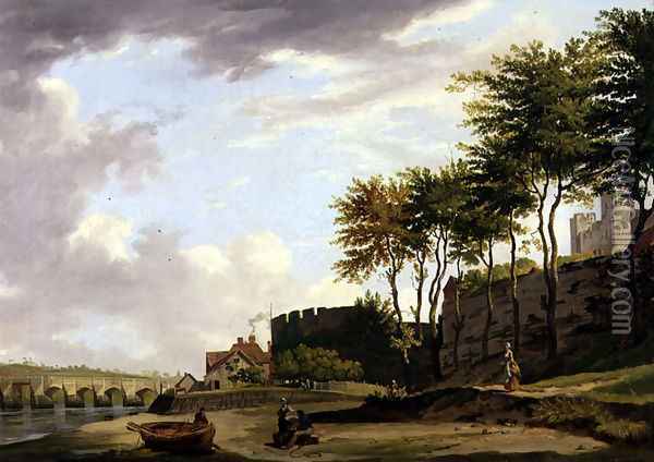 The Medway at Rochester, 1776 Oil Painting - Francis Wheatley