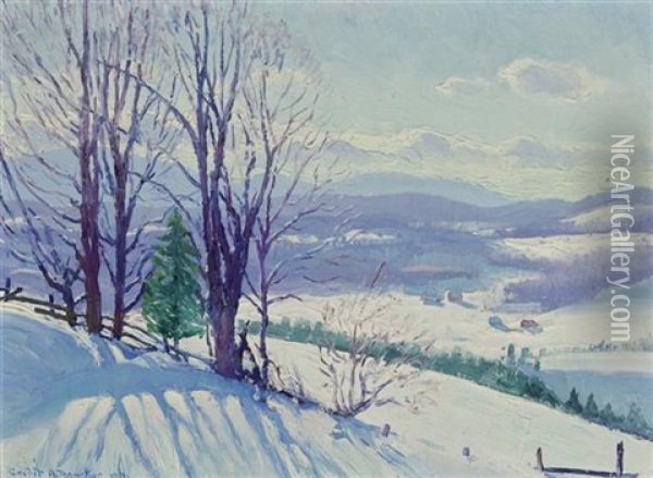 Mount Mansfield, Vermont Oil Painting - Gerrit Albertus Beneker