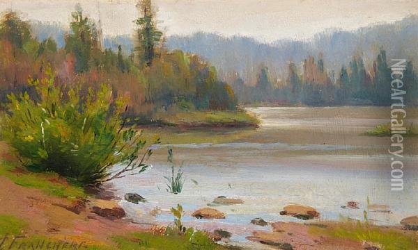 Shoreline Oil Painting - Joseph Charles Franchere