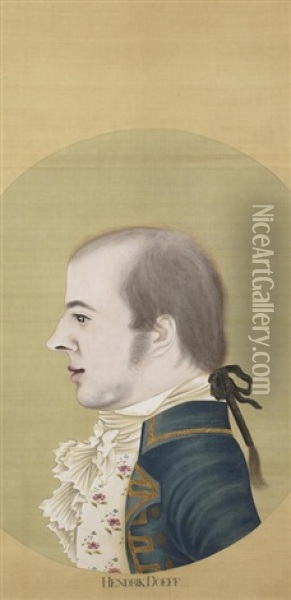 Portrait Of Henrik Doeff Oil Painting -  Ishizaki Yushi