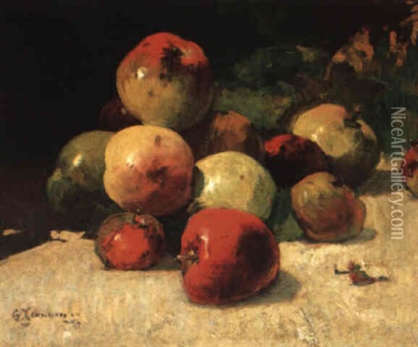 Apfel Oil Painting - Georges Jeannin