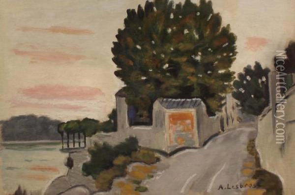 Le Vieux Moulin Oil Painting - Alfred Lesbros