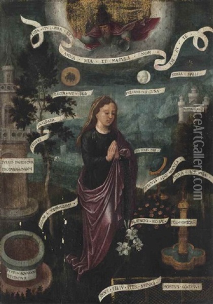 The Immaculate Conception Oil Painting - Gerard David