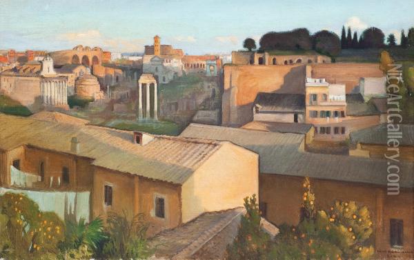 View Of Rome Oil Painting - Vaino Hamalainen