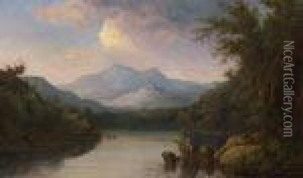 ''autumn In The White Mountains'' Oil Painting - John White Allen Scott