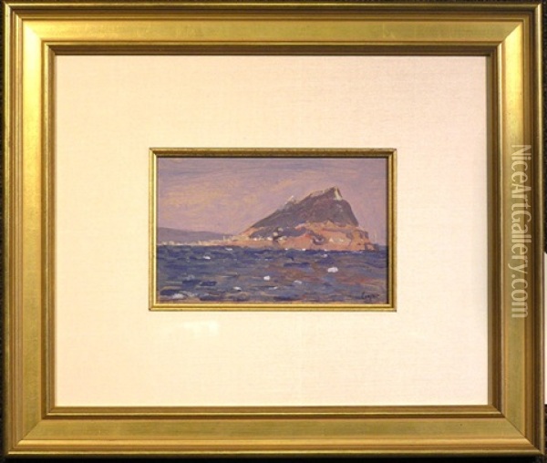 Rock Of Gibraltar Oil Painting - Colin Campbell Cooper