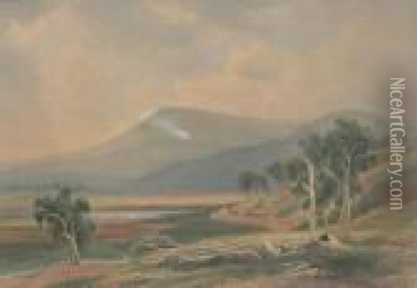 Pastoral View Oil Painting - Ebenezer Wake Cook