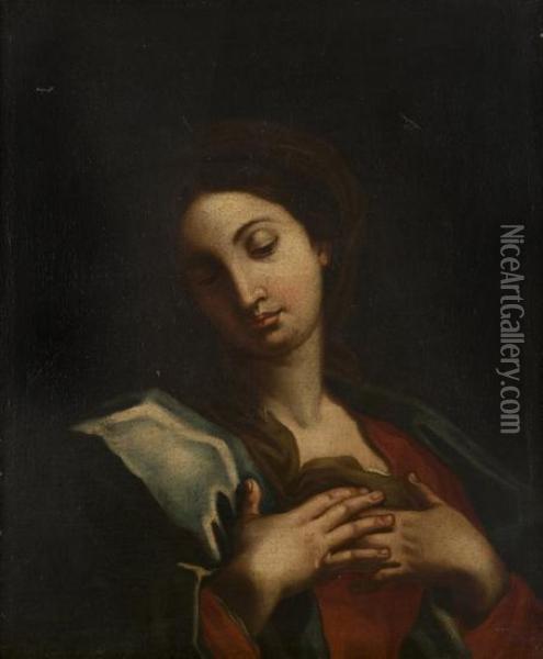 Madonna In Preghiera Oil Painting - Carlo Maratta or Maratti
