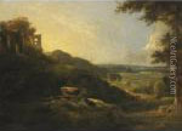 Whitlingham Near Norwich Oil Painting - George Vincent