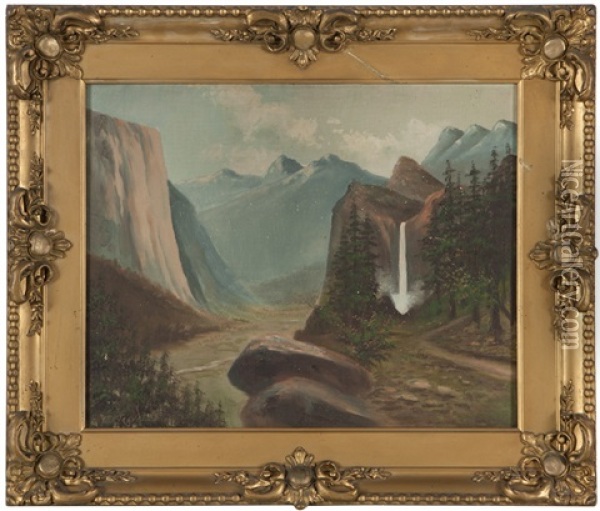 Hetch Hetchy Valley Oil Painting - Richard Detreville