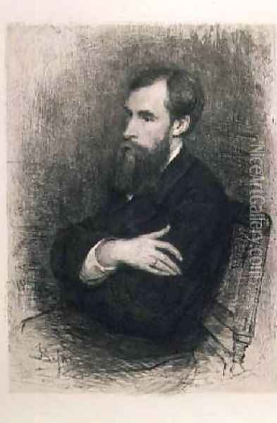 Portrait of Pavel Mikhailovich Tretyakov 1832-98 1894 Oil Painting - Vasily Vasilievich Mate
