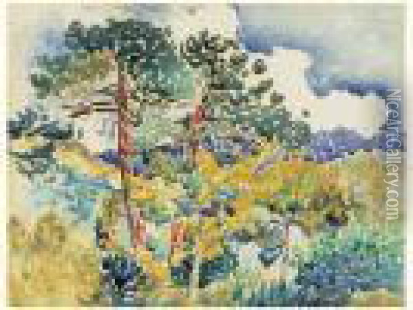 Paysage De Provence Oil Painting - Henri Edmond Cross