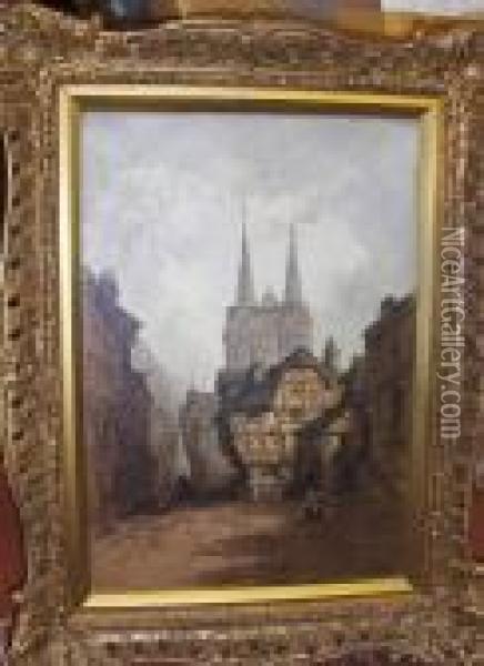Boppard, Rhine Oil Painting - Henry John Foley