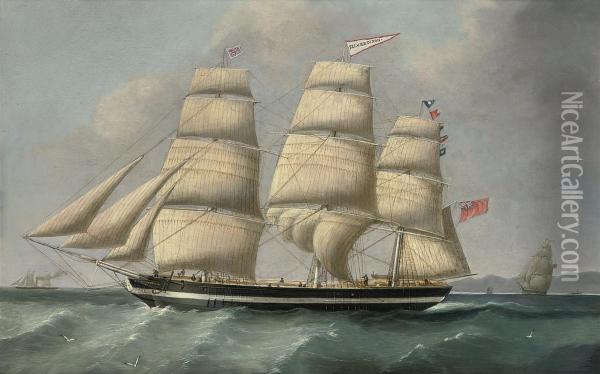 The Three-masted Merchantman 
Eleanor Dixon 
 Calling For A Pilot Off Anglesey Oil Painting - Joseph Heard