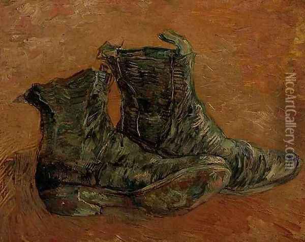 Pair Of Shoes A II Oil Painting - Vincent Van Gogh