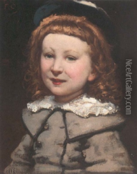 Portrait Of A Young Boy Oil Painting - Fernand Cormon