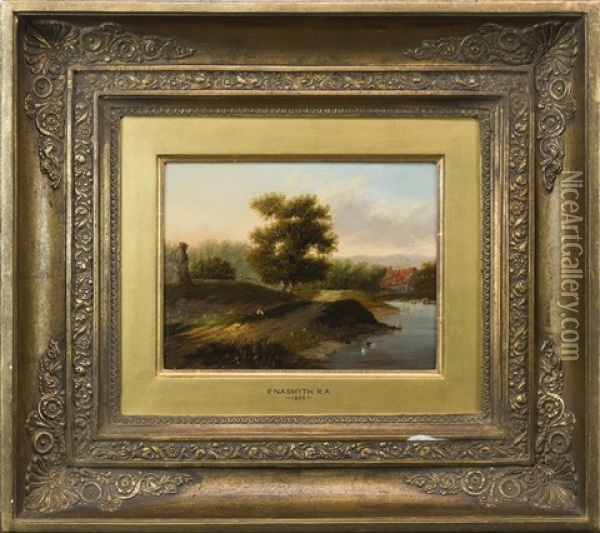 Patrick Nasmyth Ra The Big Oak Oil Painting - Patrick Nasmyth