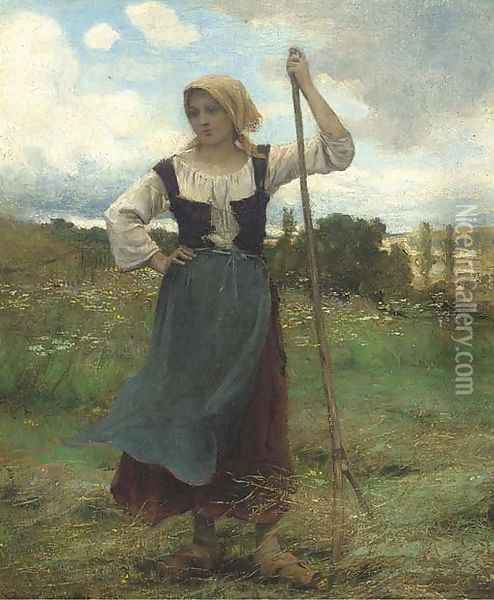 The young harvester Oil Painting - Georges Laugee