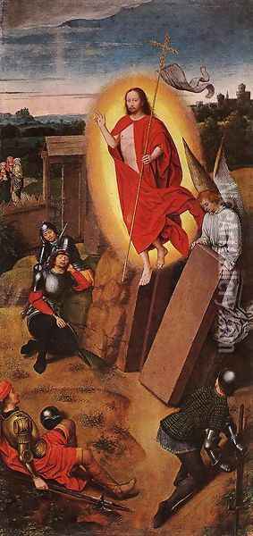 Resurrection Oil Painting - Hans Memling