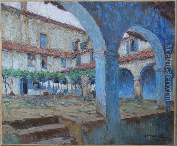 Ciboure, Couvent Des Recollets Oil Painting - Charles Garabed Atamian