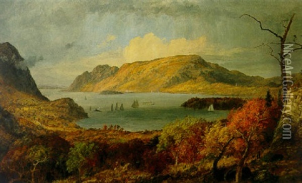 Gates On The Hudson Oil Painting - Jasper Francis Cropsey