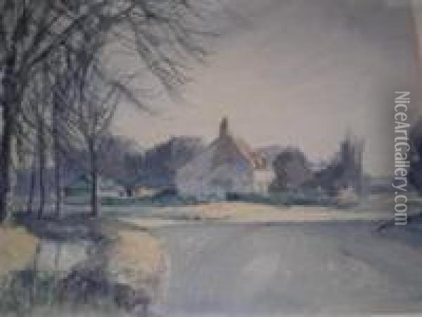 Villages Including Oil Painting - John Clark