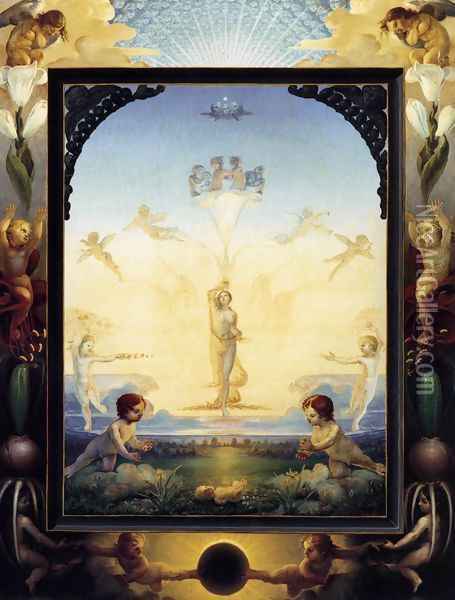 The Small Morning 1809-10 Oil Painting - Philipp Otto Runge