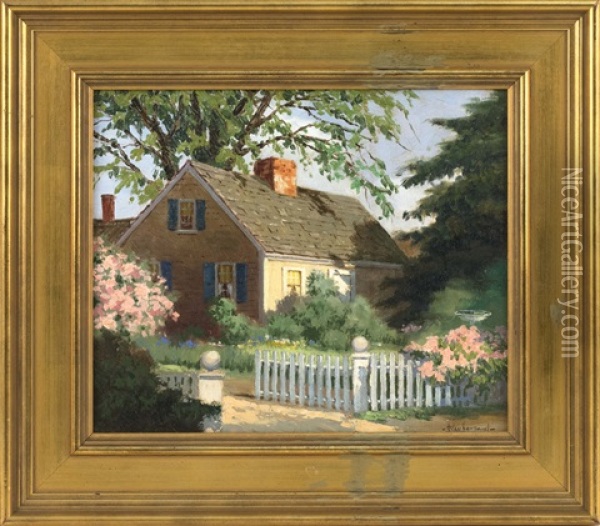 A Cape Cod House Oil Painting - Chester K. Van Nortwick
