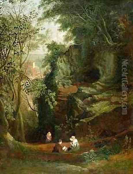 Landscape near Clifton Oil Painting - Francis Danby