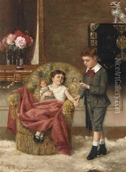 The Young Doctor Oil Painting - Albert Roosenboom