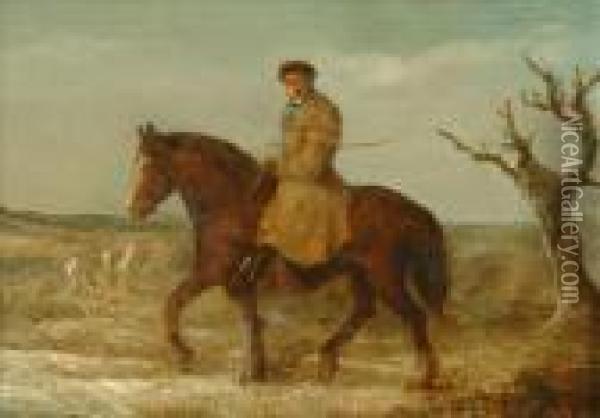Across The Moor Oil Painting - George Morland