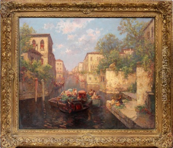 Grand Canal Oil Painting - Carl Mueller