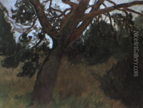 Baum Oil Painting - Fritz Overbeck