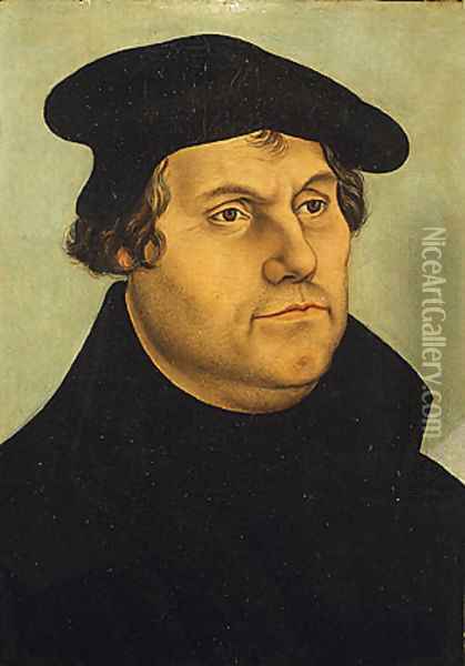 Martin Luther 4 Oil Painting - Lucas The Elder Cranach