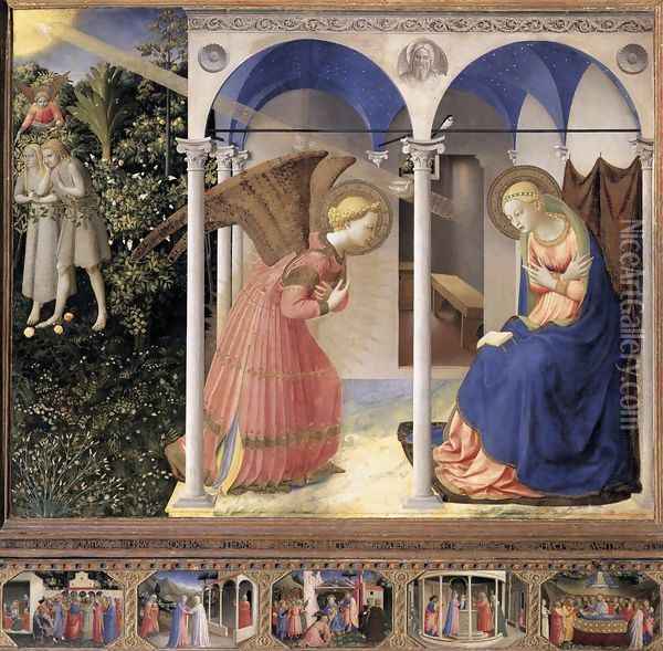 The Annunciation Oil Painting - Giotto Di Bondone