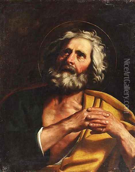 Saint Peter Oil Painting - Giovanni Francesco Barbieri