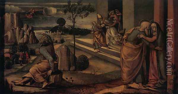 Scenes from the Lives of Joachim and Anne Oil Painting - Luca Signorelli