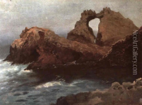Farallon Islands Oil Painting - Albert Bierstadt