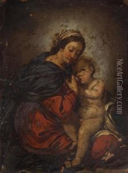 Madonna Con Bambino Oil Painting - Pietro della Vecchia
