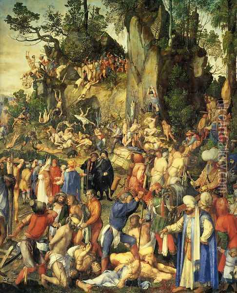 Martyrdom of the Ten Thousand Oil Painting - Albrecht Durer