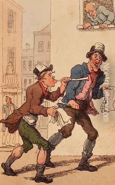 Great News, 1820 Oil Painting - Thomas Rowlandson