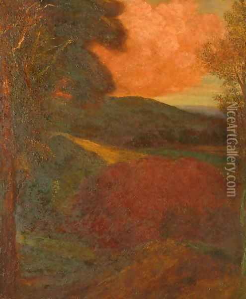 Surrey Woodland, c.1903 Oil Painting - George Frederick Watts
