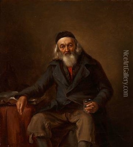 An Elderly Man With A Beard Oil Painting - Petrus Kiers