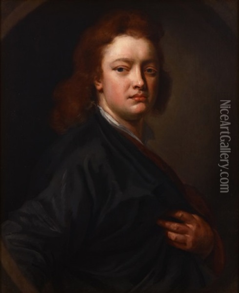 Portrait Of A Gentleman Oil Painting - John Closterman