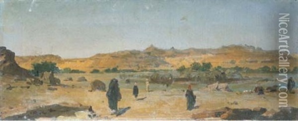 Paesaggio Sul Nilo Oil Painting - Vincenzo Marinelli